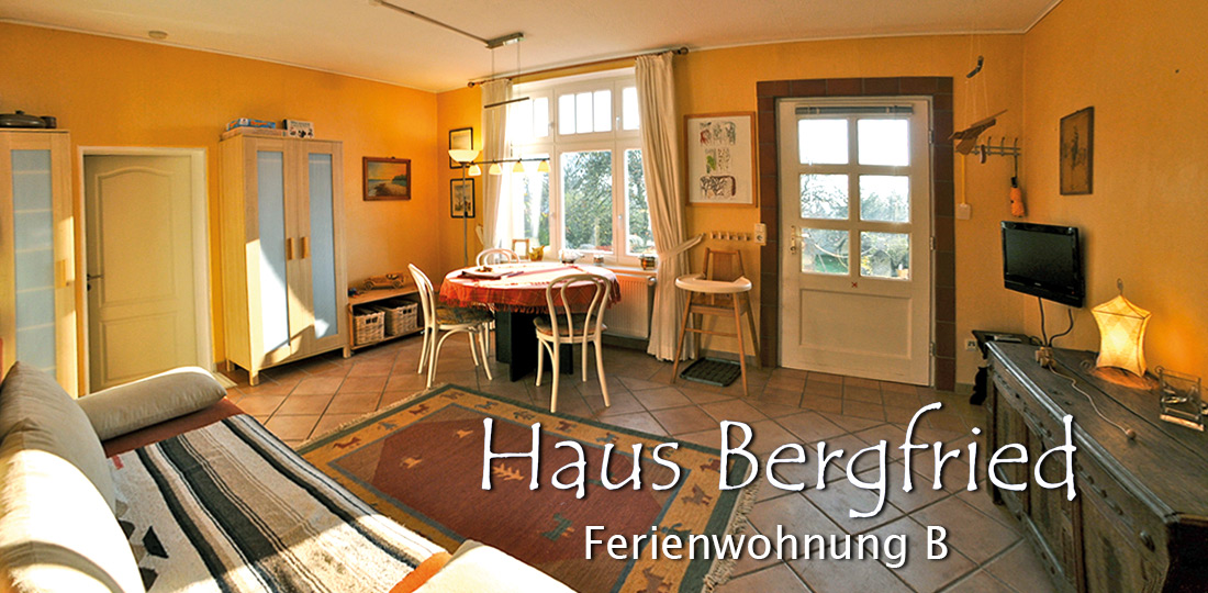 Fewo B für 2-4 Personen im Haus Bergfried an der Lübecker Bucht